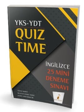 Pelikan Yayınları YKS YDT İngilizce Quiz Time 25 Mini Deneme