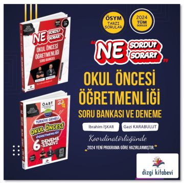 Dizgi Kitap Kpss Okul Öncesi Öğretmenliği Ne Sordu Ne Sorar Tamamı Çözümlü Soru Bankası & Kpss Okul Öncesi Öğretmenliği Tg 6 Deneme Sınavı 2024  İbrahim İşkar-Gazi Karabulut
