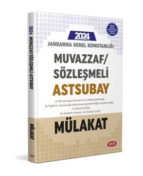Jandarma Genel Komutanlığı Muvazzaf/Sözleşmeli Astsubay Mülakat Sınavına Hazırlık Kitabı Data Yayınları