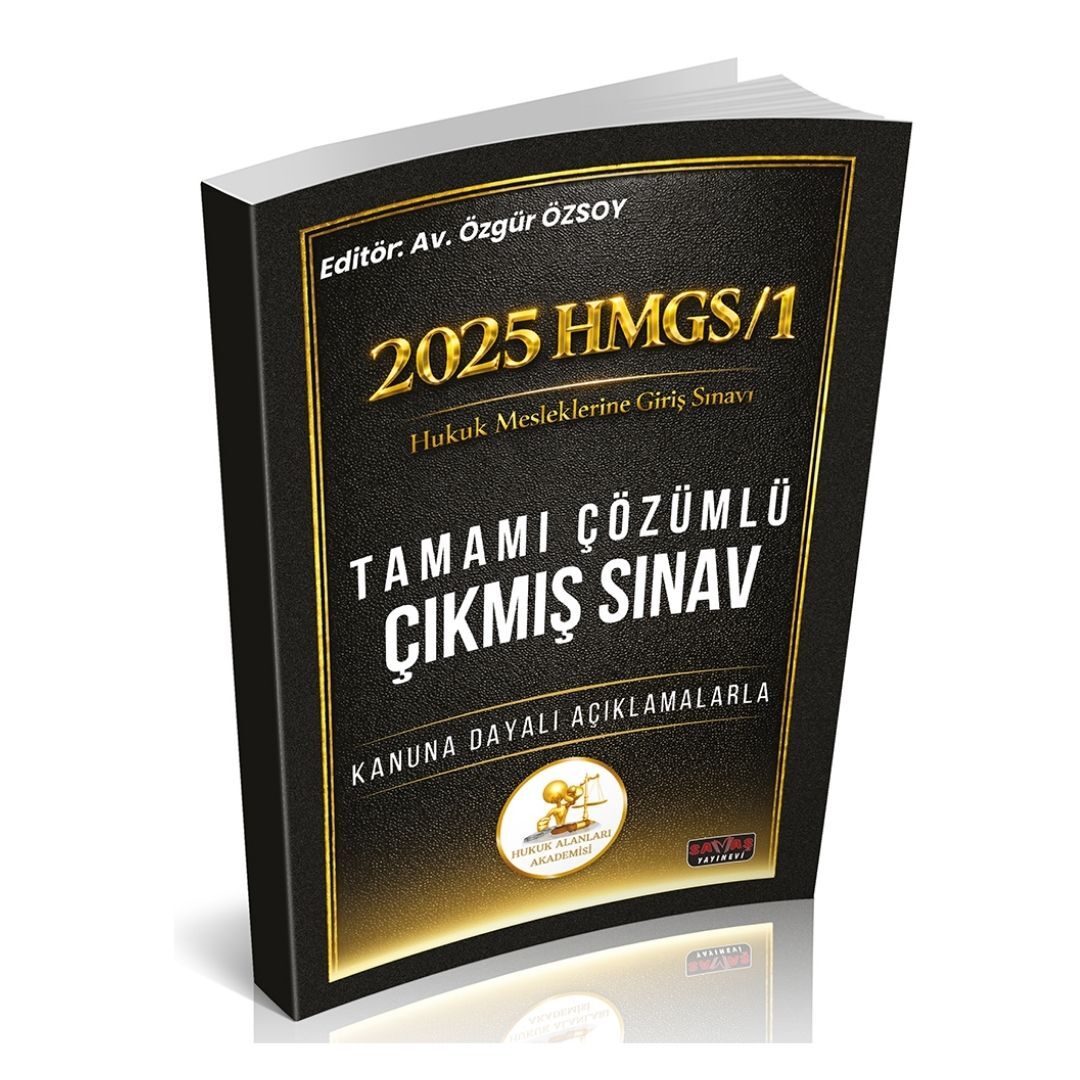2025 HMGS/1 Sınavı HUKAL Tamamı Çözümlü Çıkmış Sınav Soruları Savaş Yayınları