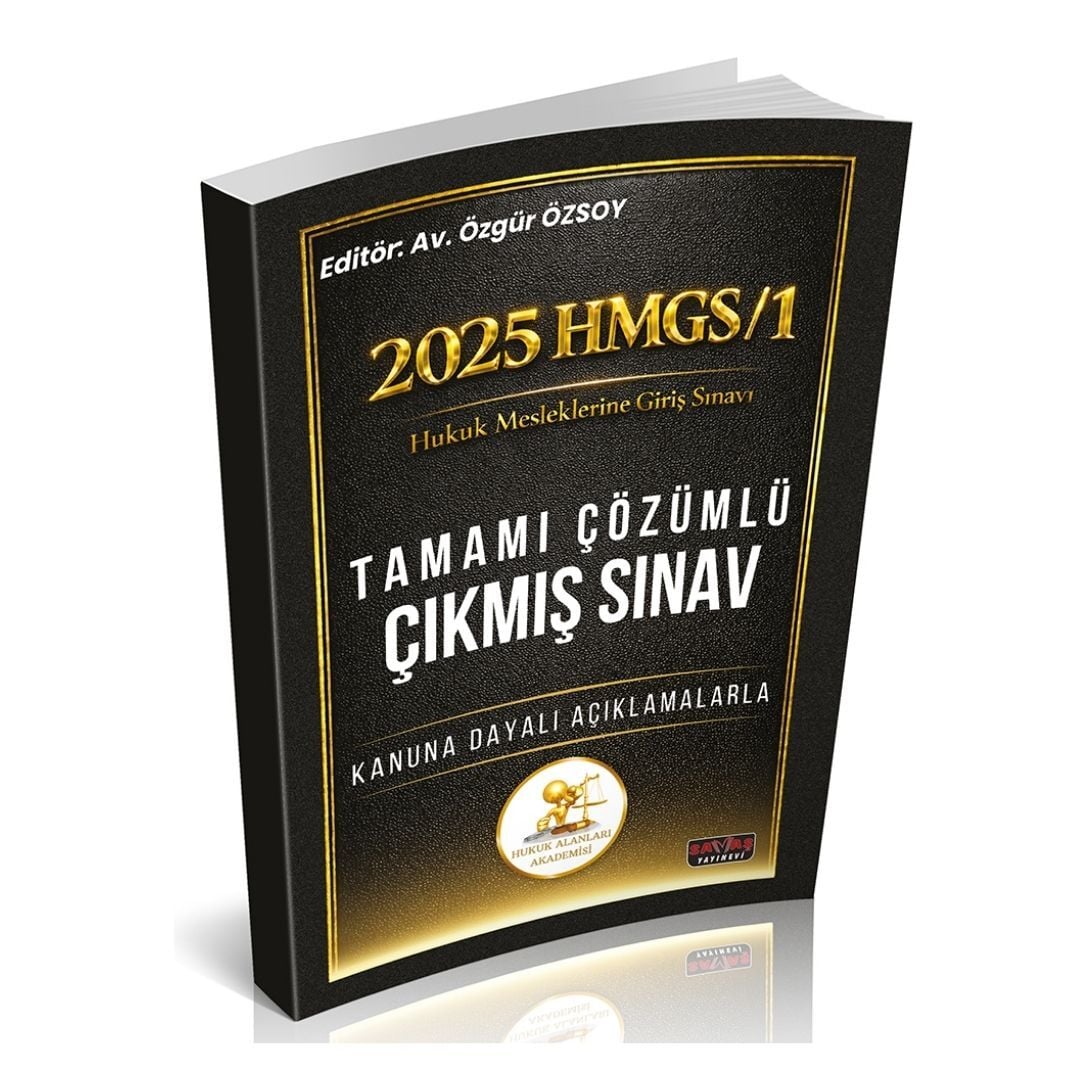 2025 HMGS/1 Sınavı HUKAL Tamamı Çözümlü Çıkmış Sınav Soruları Savaş Yayınları