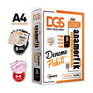 2026 DGS Anamorfik 8li Deneme Paketi Özgün Yeni Nesil Türkiye Geneli Kurumsal Çözümlü İnformal Yayınları