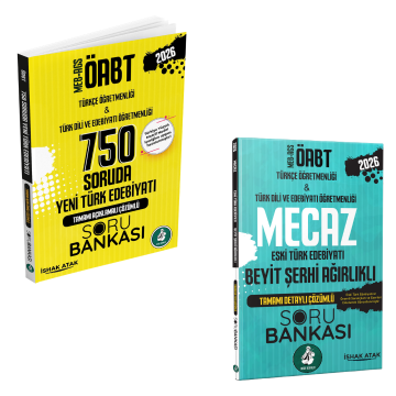 2026 Meb Ags ÖABT Mecaz Eski Türk Edebiyatı Beyit Şerhi Ağırlıklı Soru Bankası & 750 Soruda Yeni Türk Edebiyatı Soru Bankası İshak Atak - Atak Yayınları Seti