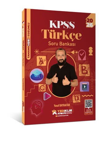 2026 KPSS Atölye Serisi Genel Yetenek Türkçe Tamamı Video Çözümlü Soru Bankası Yediiklim Yayınları