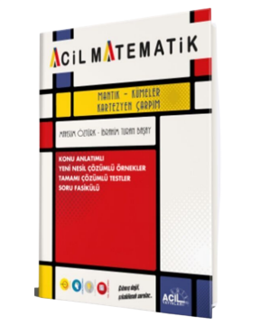 Acil Yayınları Mantık Kümeler Kartezyen Çarpım Konu Anlatımlı Soru Fasikülü