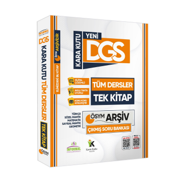 2026 DGSnin Kara Kutusu TÜM DERSLER TEK KİTAP Dijital Çözümlü Soru Bankası İnformal Yayınları