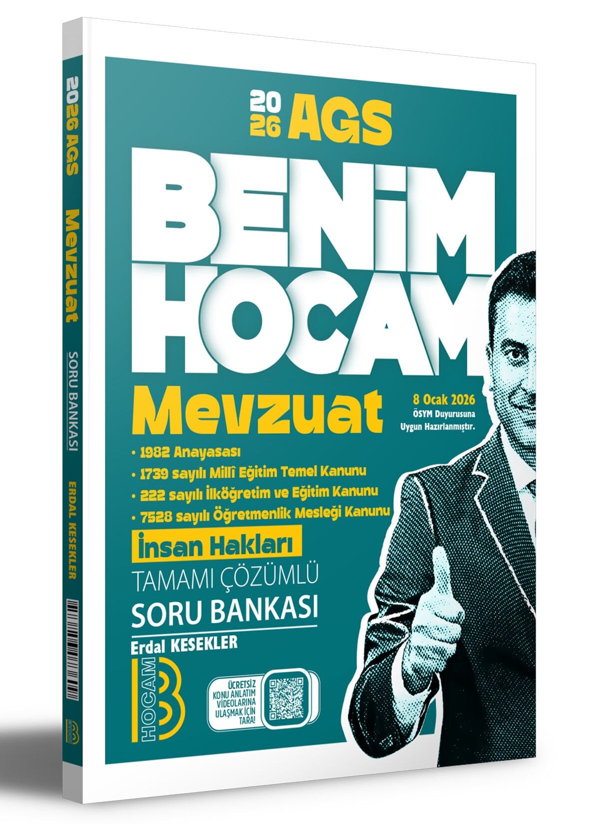 2026 KPSS AGS Mevzuat Tamamı Çözümlü Soru Bankası Erdal Kesekler Benim Hocam Yayınları