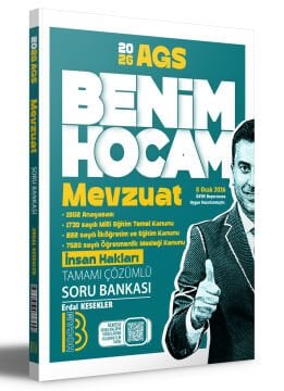 Benim Hocam Yayınları 2026 KPSS AGS Mevzuat Tamamı Çözümlü Soru Bankası Erdal Kesekler