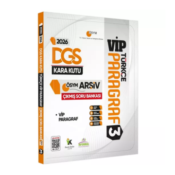 2026 DGS Türkçenin Kara Kutusu PARAGRAF 3 VİP ÖSYM Çıkmış Soru Havuzu Bankası Dijital Çözümlü İnformal Yayınları