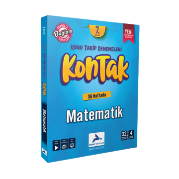 Paraf Yayınları 7. Sınıf Matematik Kontak Konu Takip Denemeleri