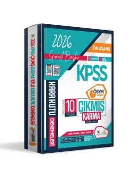 İnformal Yayınları 2026 KPSS Önlisans GY-GK ÖSYM Arşivi Çıkmış Karma Kara Kutu 10lu Deneme Paketi Dijital Çözümlü
