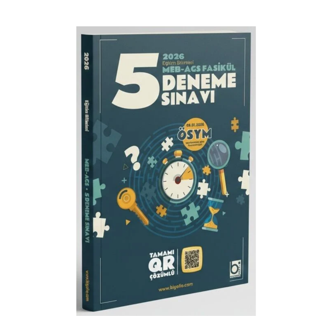 2026 MEB-AGS Eğitim Bilimleri 5 Deneme Fasikül Çözümlü Bigelio Yayıncılık
