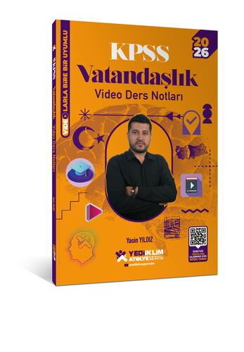 2026 KPSS Atölye Serisi Genel Kültür Vatandaşlık Video Ders Notları Yediiklim Yayınları