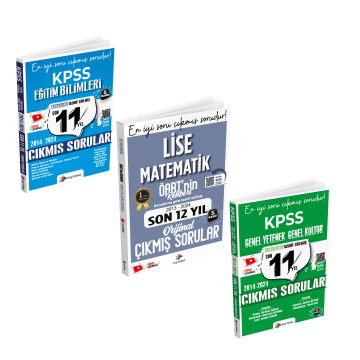 Dizgi Kitap Öabt Lise Matematik Öğretmenliği, GY-GK ve Eğitim Bilimleri Konularına Göre Tasnif Edilmiş Video Çözümlü Orijinal Çıkmış Sorular Seti 2025 Dr. Yavuz Hoca