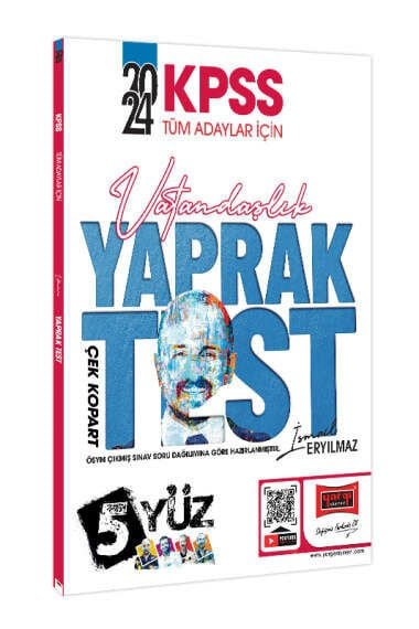 Yargı Yayınları 2024 KPSS Tüm Adaylar İçin 5Yüz Vatandaşlık Çek Kopart Yaprak Test
