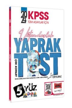 Yargı Yayınları 2024 KPSS Tüm Adaylar İçin 5Yüz Vatandaşlık Çek Kopart Yaprak Test
