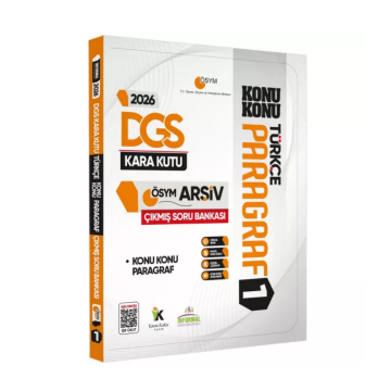 2026 DGS Türkçenin Kara Kutusu PARAGRAF 1 KONU KONU ÖSYM Çıkmış Soru Bankası Konu Özetli Çözümlü İnformal Yayınları