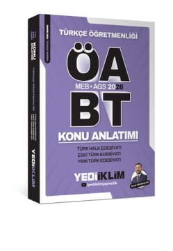 2026 MEB AGS ÖABT Türkçe Öğretmenliği Türk Halk Edebiyatı Eski Türk Edebiyatı Yeni Türk Edebiyatı Konu Anlatımı Yediiklim Yayınları
