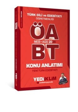Yediiklim Yayınları 2026 MEB-AGS ÖABT Türk Dili ve Edebiyatı Öğretmenliği Yeni Türk Edebiyatı Konu Anlatımı Faruk KARAASLAN