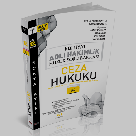KÜLLİYAT Ceza Hukuku, Ceza Muhakemesi Hukuku Soru Bankası Adli Hakimlik Savaş Yayınları 2021