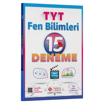 Sonuç Yayınları TYT Fen Bilimleri 15 Deneme Video Çözümlü