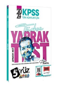 Yargı Yayınları 2024 KPSS Tüm Adaylar İçin 5Yüz Türkçe Çek Kopart Yaprak Test