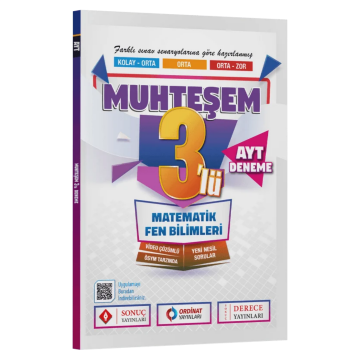 Sonuç Yayınları AYT Matematik Fen Bilimleri Muhteşem 3 Deneme