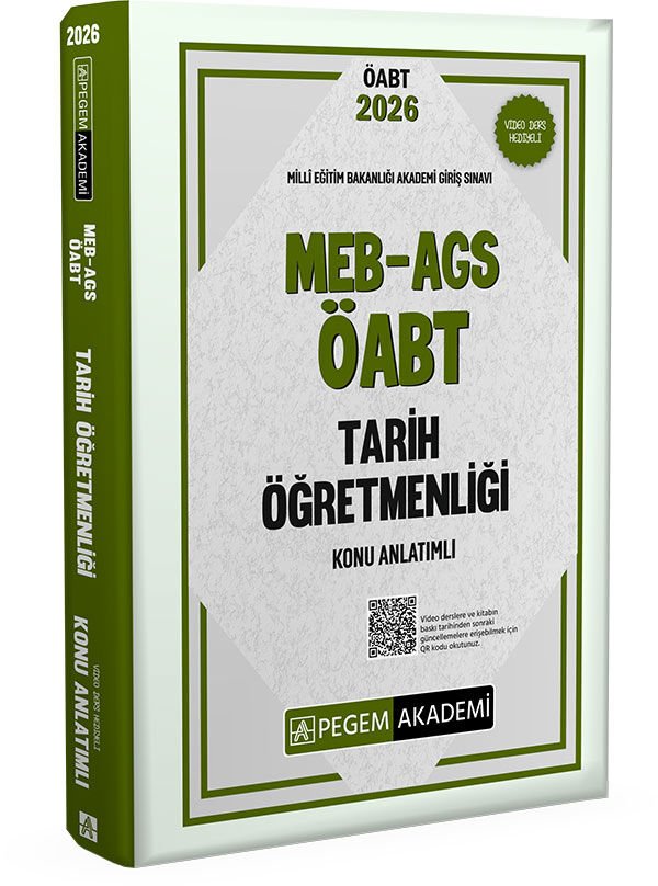 2026 MEB AGS ÖABT Tarih Öğretmenliği Konu Anlatımlı Pegem Yayınları
