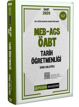 2026 MEB AGS ÖABT Tarih Öğretmenliği Konu Anlatımlı Pegem Yayınları