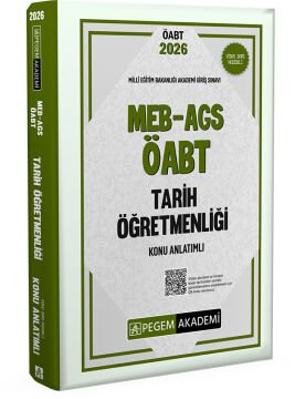 2026 MEB AGS ÖABT Tarih Öğretmenliği Konu Anlatımlı Pegem Akademi