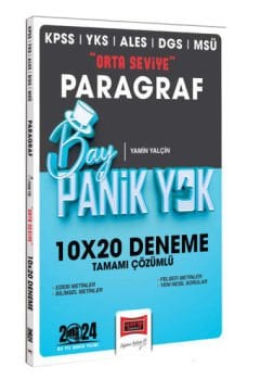 Yargı Yayınları 2024 KPSS YKS MSÜ Bay Panik Yok Paragraf Orta Seviye 10x20 Tamamı Çözümlü Deneme