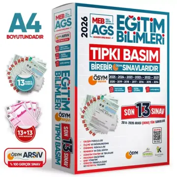 İnformal Yayınları 2026 MEB AGS EĞİTİM BİLİMLERİ ÖSYM Çıkmış Soru Tıpkı Basım Kitapçıkları 13lü Deneme Paketi