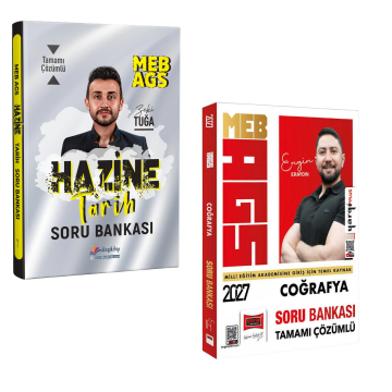 Dizgi Kitap 2027 MEB-AGS Hazine Tarih Tamamı Çözümlü Soru Bankası ve Yargı Yayınları Coğrafya Tamamı Çözümlü Soru Bankası Seti - Zeki Tuğa, Engin Eraydın
