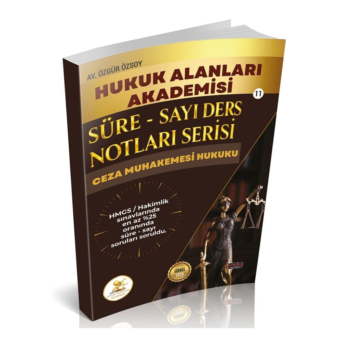 HUKAL HMGS/HAKİMLİK Süre-Sayı Ders Notları Serisi Ceza Muhakemesi Hukuku Savaş Yayınları