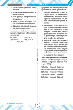Dizgi Kitap 2025  Kpss Eğitim Bilimleri Program Geliştirme-Sınıf Yönetimi-Materyal Tasarım Tamamı Video Çözümlü Konu Konu Tasnif Edilmiş Son 11 Yıl Çıkmış Sorular