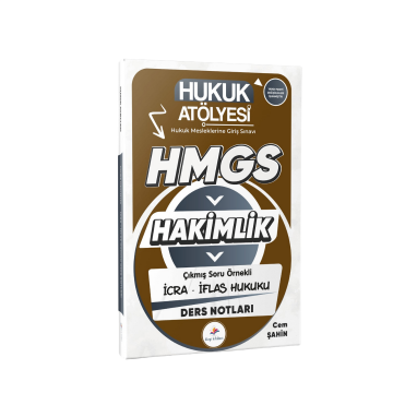 Dizgi Kitap 2026 HMGS Hukuk Atölyesi Hakimlik Hukuk Mesleklerine Giriş Sınavı Çıkmış Soru Örnekli İcra İflas Hukuku Ders Notları Cem Şahin 2. Baskı