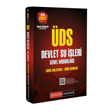 Pegem Yayınları 2027 ÜDS Devlet Su İşleri Genel Müdürlüğü Konu Anlatımlı Soru Bankası