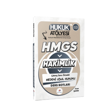 Dizgi Kitap 2026 Hukuk Atölyesi Hakimlik HMGS Hukuk Mesleklerine Giriş Sınavı Çıkmış Soru Örnekli Medeni Usul Hukuku Ders Notları Cem Şahin 2. Baskı
