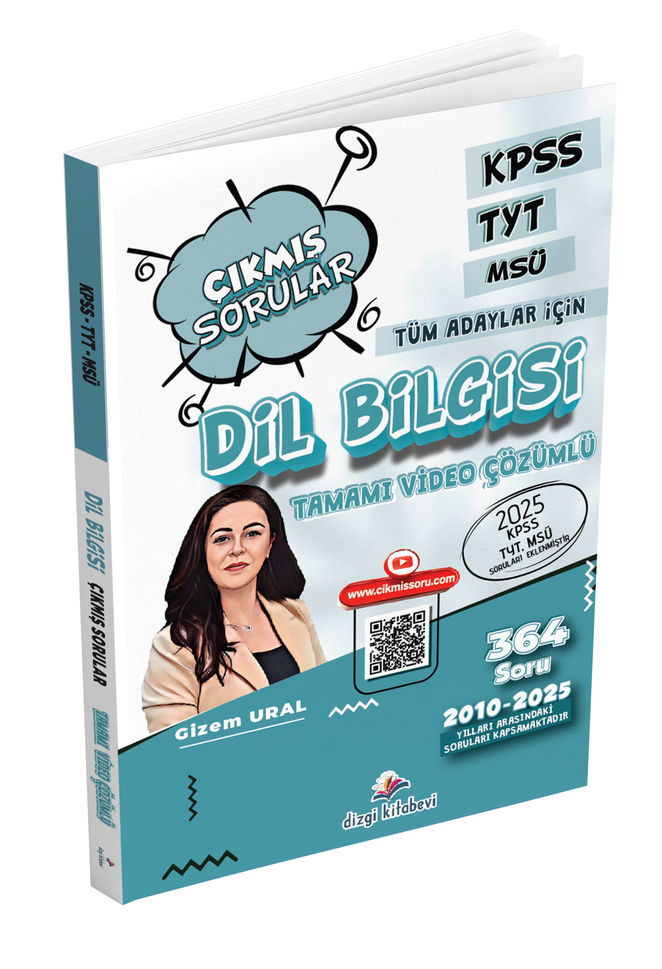 Dizgi Kitap KPSS TYT MSÜ Tüm Adaylar İçin Tamamı Video Çözümlü Dil Bilgisi Çıkmış Sorular Gizem Ural