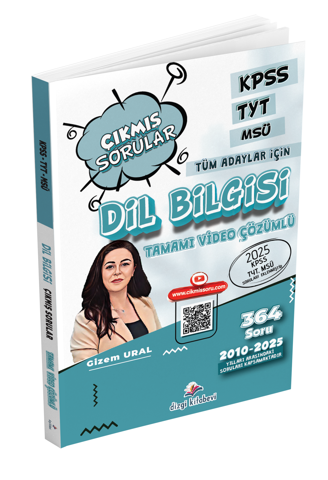 Dizgi Kitap KPSS TYT MSÜ Tüm Adaylar İçin Tamamı Video Çözümlü Dil Bilgisi Çıkmış Sorular Gizem Ural