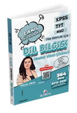 Dizgi Kitap KPSS TYT MSÜ Tüm Adaylar İçin Tamamı Video Çözümlü Dil Bilgisi Çıkmış Sorular Gizem Ural