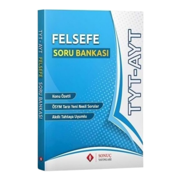 Sonuç Yayınları TYT AYT Felsefe Soru Bankası