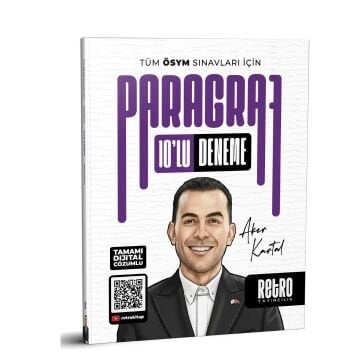 Retro Yayıncılık Tüm ÖSYM Sınavları İçin Paragraf 10'lu Deneme Aker Kartal