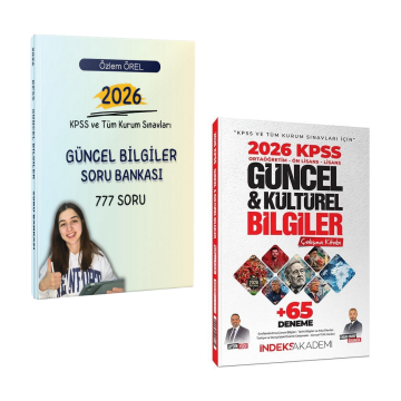 Dizgi Kitap 2026 KPSS ve Tüm Kurum Sınavları Güncel Bilgiler Soru Bankası ve İndeks Akademi Yayıncılık Güncel ve Kültürel Bilgiler Çalışma Kitabı (65 Deneme İlaveli) Seti