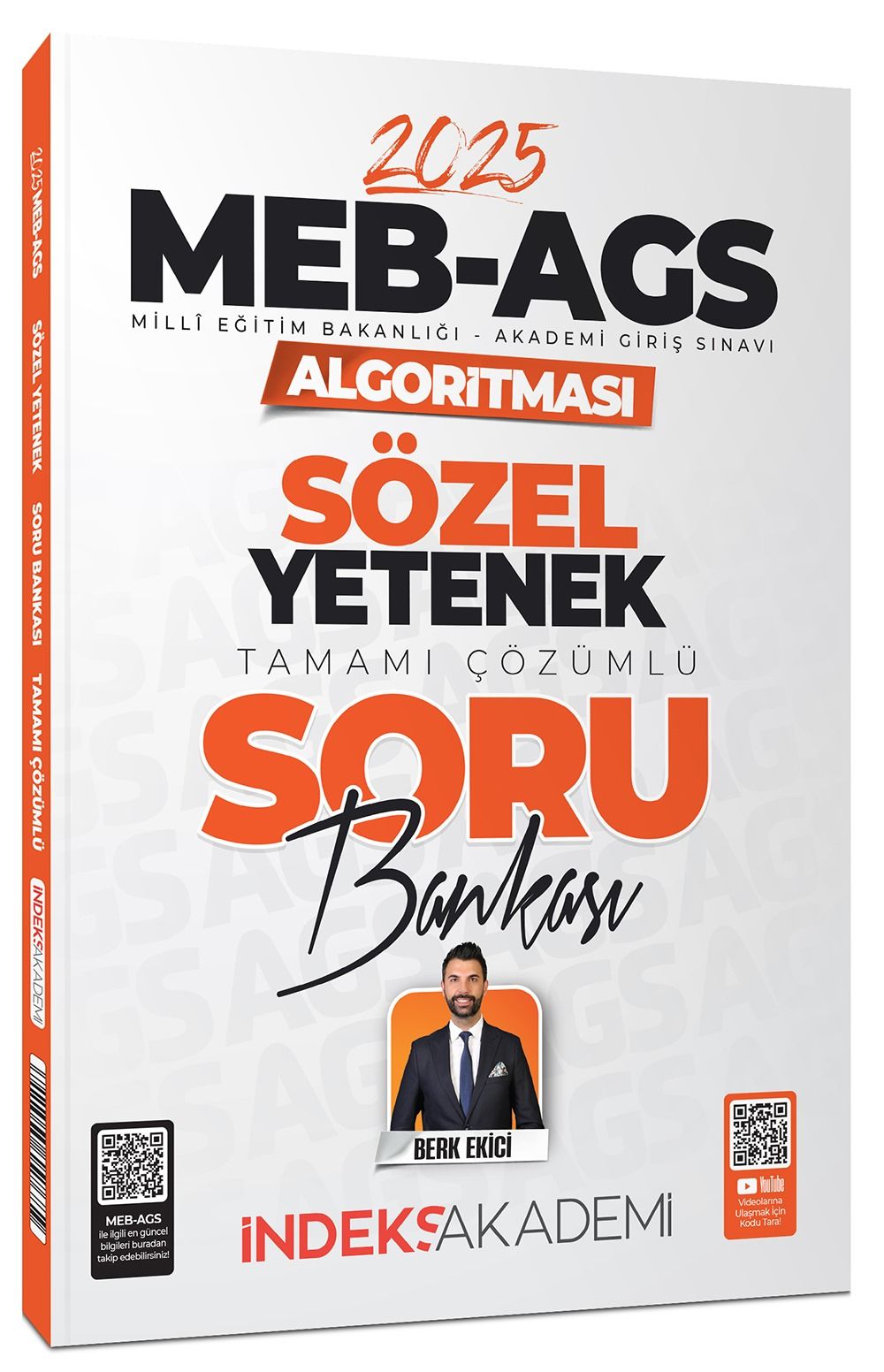 2025 MEB-AGS Algoritması Sözel Yetenek Soru Bankası Çözümlü - Berk Ekici İndeks Akademi Yayıncılık