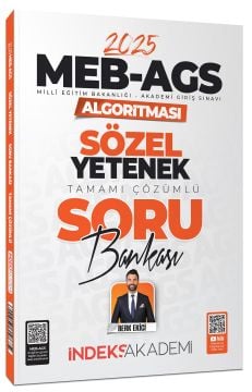 2025 MEB-AGS Algoritması Sözel Yetenek Soru Bankası Çözümlü - Berk Ekici İndeks Akademi Yayıncılık