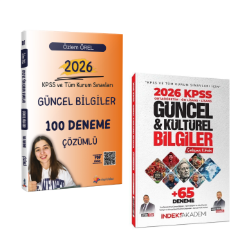 Dizgi Kitap 2026 KPSS ve Tüm Kurum Sınavları Güncel Bilgiler 100 Deneme ve İndeks Akademi Yayıncılık Güncel ve Kültürel Bilgiler Çalışma Kitabı (65 Deneme İlaveli) Seti