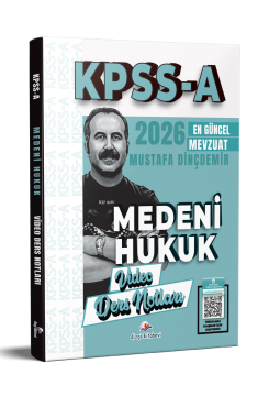 Dizgi Kitap 2026 KPSS A Medeni Hukuk Video Ders Notları Mustafa Dinçdemir