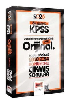 Yargı Yayınları 2026 KPSS Ön Lisans GK-GY Orijinal 2010-2024 Konu Konu Çıkmış Sorular