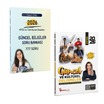 Dizgi Kitap 2026 KPSS ve Tüm Kurum Sınavları Güncel Bilgiler Soru Bankası ve Hoca Kafası Yayınları Güncel ve Kültürel Gelişmeler Konu Anlatımı ve Soru Bankası Seti
